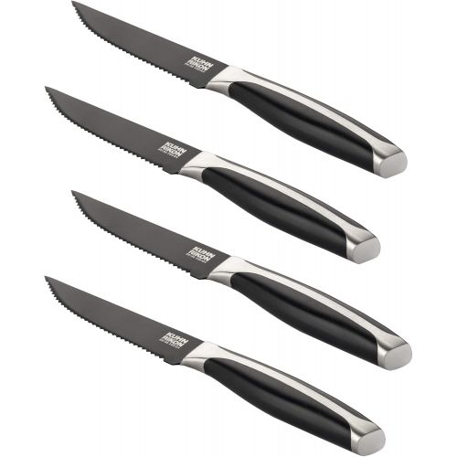  Besuchen Sie den KUHN RIKON-Store Kuhn Rikon 24020 Steakmesser-24020 Steakmesser, 18/8 Edelstahl, schwarz