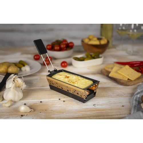  KUHN RIKON Kuhn Rikon 32169 Candle Light Mini Schweizerkreuz Raclette Set, gold