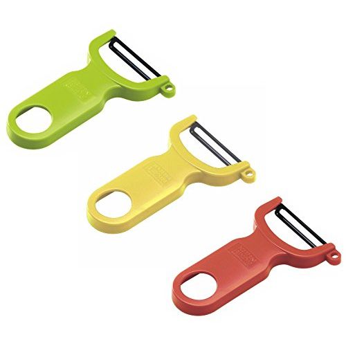  Kuhn Rikon Original Swiss Peeler 3-Pack Red/Green/Yellow: Vegetable Peeler: Kitchen & Dining