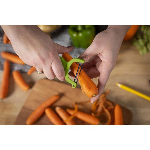  Kuhn Rikon Original Swiss Peeler 3-Pack Red/Green/Yellow: Vegetable Peeler: Kitchen & Dining