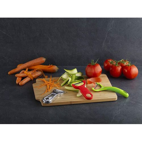  Kuhn Rikon Original Swiss Peeler 3-Pack Red/Green/Yellow: Vegetable Peeler: Kitchen & Dining