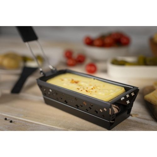  KUHN RIKON 32170 Mini Raclette Set, Black, Steel