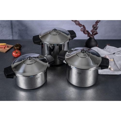  Kuhn Rikon pressure cooker, 8.5-Qt, Silver