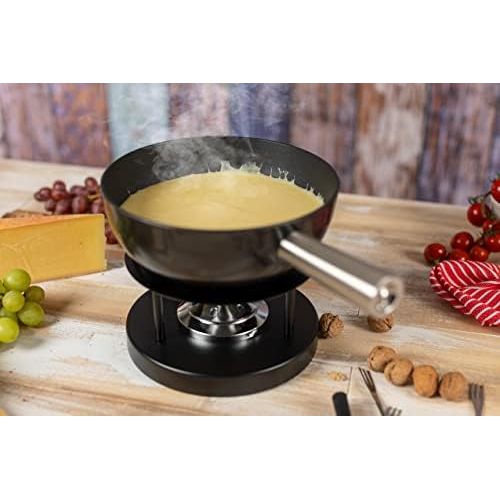  [아마존베스트]Kuhn Rikon 32007Caquelon Fondue Pot Suitable for Induction Cookers 23cm Diameter Cast Iron Black