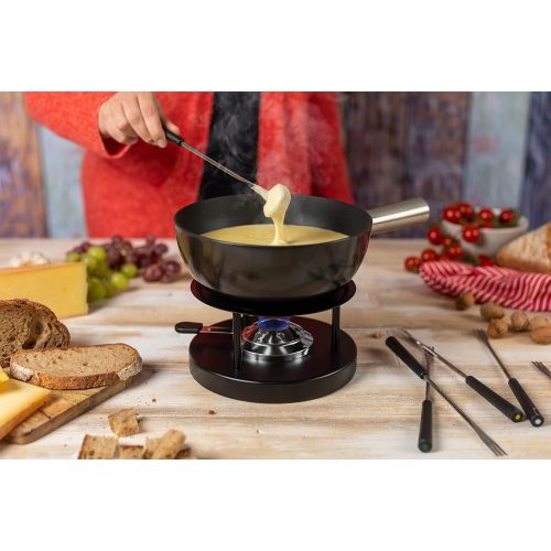  [아마존베스트]Kuhn Rikon 32007Caquelon Fondue Pot Suitable for Induction Cookers 23cm Diameter Cast Iron Black