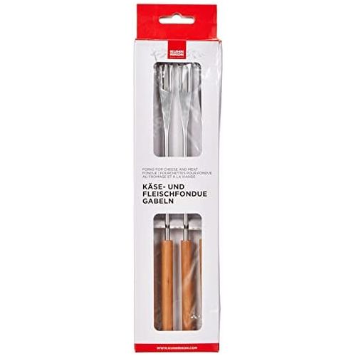  [아마존베스트]Kuhn Rikon 32099 Meat and Cheese Fondue Forks Cherry Wood Set of 4