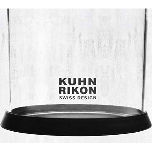  [아마존베스트]Kuhn Rikon Vision 26565 Knife Block without Knives, 12 x 12 x 22.5 cm, Round, Black, Transparent, Empty