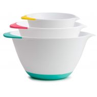 KUKPO Mixing Bowls  3 piece set Includes 1.8 Qt, 3.6 Qt, 6.5 Qt, Easy Grip Handle With Non - Skid Bottom
