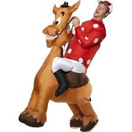 KULTFAKTOR GmbH Big Boys Inflatable Jockey And Horse Costume