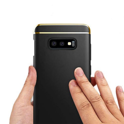  KUMTZO Compatible for Galaxy S10e Case,3 in 1 Ultra Thin Slim Hard Case Coated Non Slip Matte Surface Electroplate Frame Cover for Samsung Galaxy S10e (2019 Release)_Red