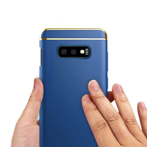  KUMTZO Compatible for Galaxy S10e Case,3 in 1 Ultra Thin Slim Hard Case Coated Non Slip Matte Surface Electroplate Frame Cover for Samsung Galaxy S10e (2019 Release)_Red