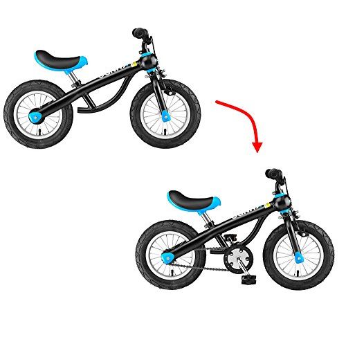  KUNDO Smarttrail Kids Balance Bicycle easy convert to Children Bike 12 Extra Lightweight Easy to carry 2 in 1 wAdjustable Cycling Seat&Handlebar in Red Blue Pink colors