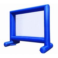 KUNHEWUHUA 19ft/5.8m Inflatable Movie Screen for Outdoor Parties(Blue)