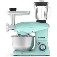 KUPPET 3 in 1 Stand Mixer, 6 Speed Electric Mixer, Tilt Head Kitchen Mixer with Meat Grinder and Juice Blender, 6 Quarts 850W Food Mixer - Blue