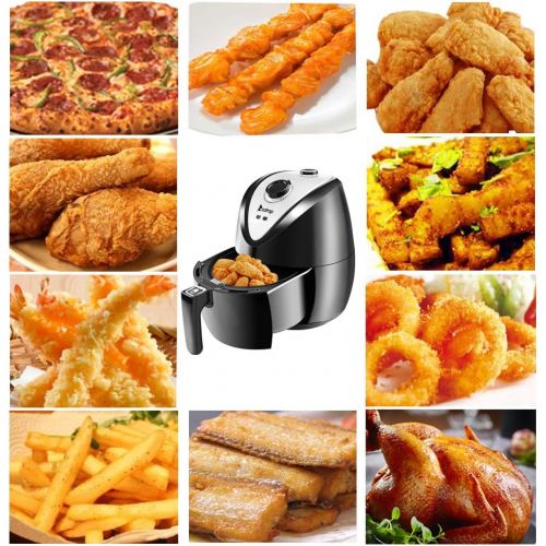  KUPPET 4.76QT Digital Air Fryer-8-IN-1 HotDeep Fryer with Basket-Rapid Air Technology For Less or No Oil-Timer Temperature Touch Control-Included 6 Cooking Presets & Recipe Book-1