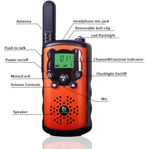  [아마존베스트]Toys for 3-12 Year Old Boys Girls, KUTHSIC 3 Mile Long Range Kids Walkie Talkies Best for Boy & Girls on Birthday, Camping and Outdoor Activities