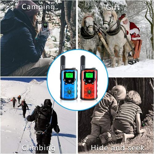  [아마존베스트]Toys for 3-12 Year Old Boys Girls, KUTHSIC 3 Mile Long Range Kids Walkie Talkies Best for Boy & Girls on Birthday, Camping and Outdoor Activities