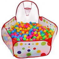 [아마존베스트]KUUQA Ball Pit Play Tent with Basketball Hoop for Kids Toddlers Outdoor Indoor Play 4 Ft/120CM (Balls Not Included)