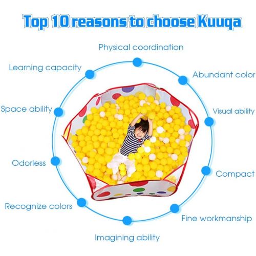  [아마존베스트]KUUQA Kids Ball Pit Pool Play Tent with Zippered Storage Bag for Toddlers, Pets 3.28Ft (Balls not Included)