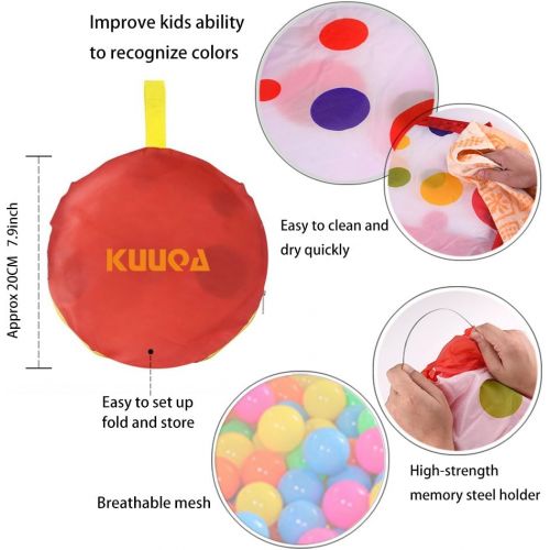  [아마존베스트]KUUQA Kids Ball Pit Pool Play Tent with Zippered Storage Bag for Toddlers, Pets 3.28Ft (Balls not Included)