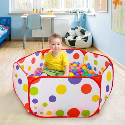  [아마존베스트]KUUQA Kids Ball Pit Pool Play Tent with Zippered Storage Bag for Toddlers, Pets 3.28Ft (Balls not Included)