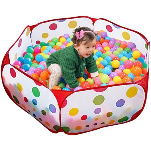  [아마존베스트]KUUQA Kids Ball Pit Pool Play Tent with Zippered Storage Bag for Toddlers, Pets 3.28Ft (Balls not Included)