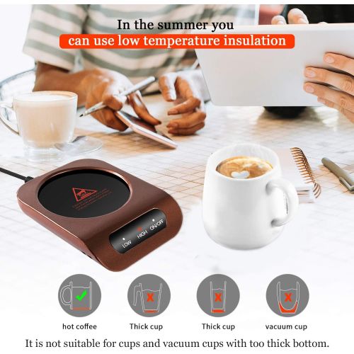  [아마존베스트]KUWAN Coffee Mug Warmer-Desktop Beverage Warmer-Electric Cup Warmer Tea Water Cocoa Milk for Office Desk and Home Use 110V 35W Best Gift for Coffee Lovers with Automatic Shut Off Fun