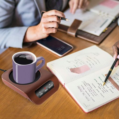  [아마존베스트]KUWAN Coffee Mug Warmer-Desktop Beverage Warmer-Electric Cup Warmer Tea Water Cocoa Milk for Office Desk and Home Use 110V 35W Best Gift for Coffee Lovers with Automatic Shut Off Fun