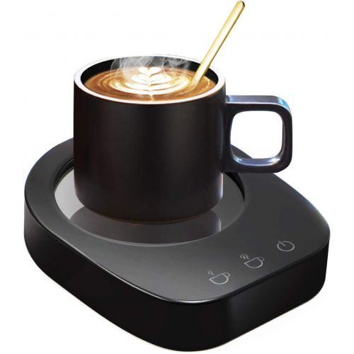  [아마존베스트]KUWAN Coffee Mug Warmer-Desktop Beverage Warmer-Electric Cup Warmer Tea Water Cocoa Milk for Office Desk and Home Use 110V 35W Best Gift for Coffee Lovers with Automatic Shut Off Fun