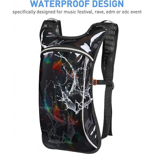  Hydration Pack,Hydration Backpack with 2L Hydration Bladder Lightweight Insulation Water Pack for Festivals, Raves, Hiking, Biking, Climbing, Running and More