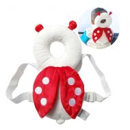 KUYOU Baby Toddlers Head Protective, Adjustable Infant Safety Pads for Baby Walkers Protective Head and Shoulder Protector Prevent Head Injured Suitable Age 4-24 Months,Cute Ladybug (Red