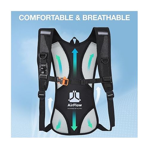  Hydration Pack with 2L Hydration Bladder Lightweight Insulation Water Rucksack Backpack Bladder Bag Cycling Bicycle Bike/Hiking Climbing Pouch