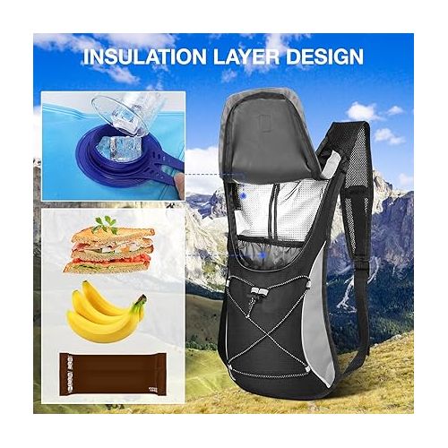  Hydration Pack with 2L Hydration Bladder Lightweight Insulation Water Rucksack Backpack Bladder Bag Cycling Bicycle Bike/Hiking Climbing Pouch