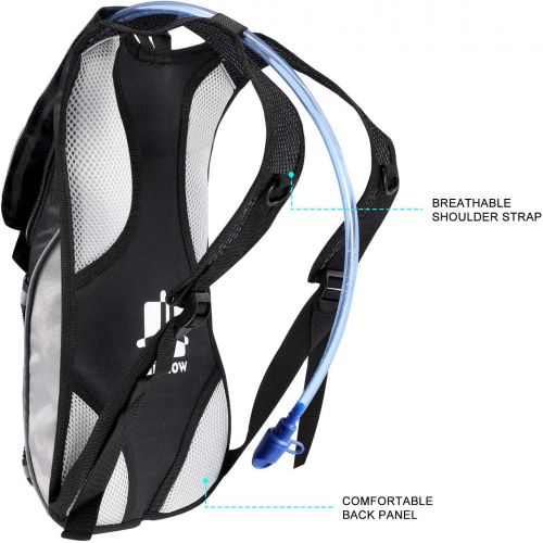  [아마존베스트]KUYOU Hydration Pack,Water Backpack with 2L Water Bladder Perfect for Running Cycling Hiking Climbing Pouch