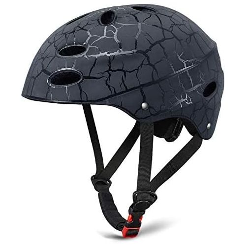  KUYOU Skate Helmet Adjust Size Multi-Impact ABS Shell for Kid Cycling/Skateboarding/Skate Inline Skating/Rollerblading