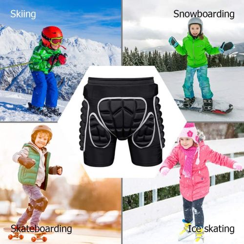  KUYOU Protection Hip,3D Padded Shorts Breathable Protective Gear for Ski Skate Snowboard Skating Skiing