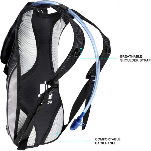  KUYOU Hydration Pack with 2L Hydration Bladder Lightweight Insulation Water Rucksack Backpack Bladder Bag Cycling Bicycle Bike/Hiking Climbing Pouch