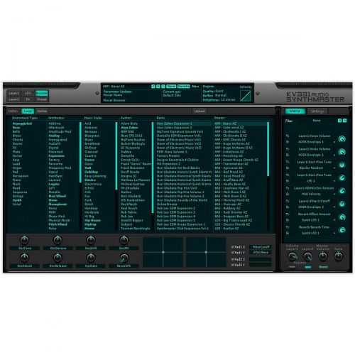  KV331 Audio},description:SynthMaster Everything Bundle includes SynthMaster and all current preset expansion banks released by KV331 Audio. There are currently 29 preset banks by 9