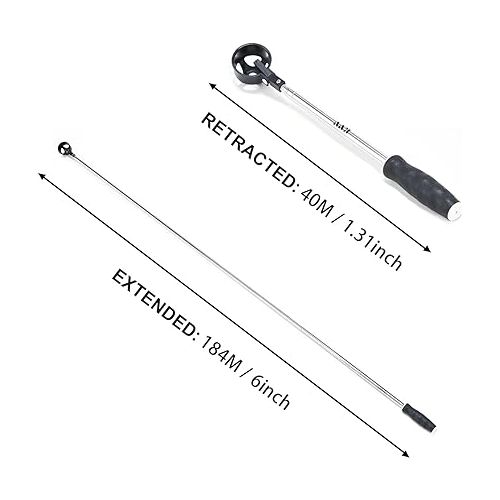  KVV Golf Ball Retriever Telescopic, Stainless Extended Stick