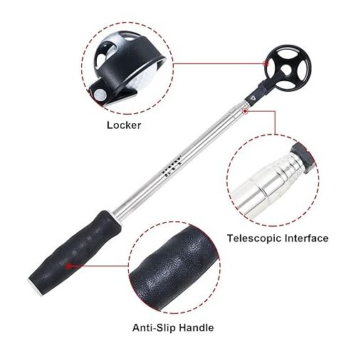  KVV Golf Ball Retriever Telescopic, Stainless Extended Stick