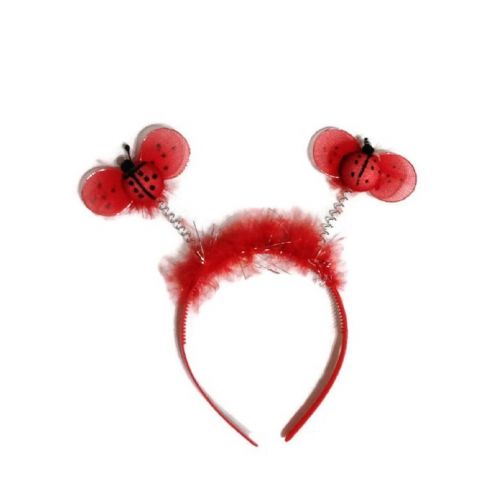  KWC - 4 pcs Ladybug Costume Set - Wings, Tutu, Antennas (Headband) & Wand