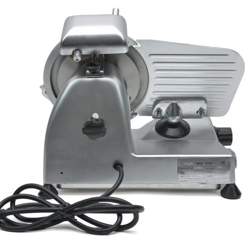  [아마존베스트]KWS KitchenWare Station KWS Commercial 320W Electric Meat Slicer 10 Frozen Meat Deli Slicer Coffee Shop/restaurant and Home Use Low Noises (Stainless Steel Blade - Silver)