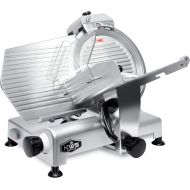 [아마존베스트]KWS KitchenWare Station KWS MS-12NS Premium Commercial 420w Electric Meat Slicer 12-Inch Stainless Steel Blade, Frozen Meat/ Cheese/ Food Slicer Low Noises Commercial and Home Use