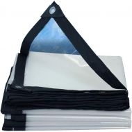 KXA Tarps Tent Thicken Transparent Waterproof Plastic Film Rainproof Cloth, Customizable Size