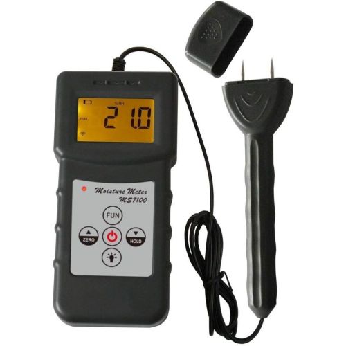  KXA MS7100 Pocket Wood Meter, 4 Digital LCD 0 80% Measuring Range Wood Tester