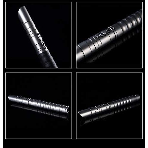  Kybers Basic Series Metal Hilt Lightsaber Light Saber with Sound Aluminum Hilt Sliver hilt Blue Light Be Your Favorite Star Wars Character Shii-Cho SC-B-R Boys