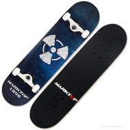 KYCD Maple Skateboard, Professionelles Skateboard Vierradiger Roller Double-Up Skateboard Erwachsenes Kurzbrett Skateboard 79.5cm (Farbe : C)