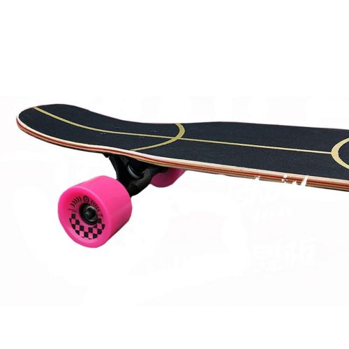  KYCD Skateboard Long Board Anfaenger Erwachsene Jungen und Maedchen Pinsel Street Dance Board Teens vierraedriger Roller (Farbe : D)