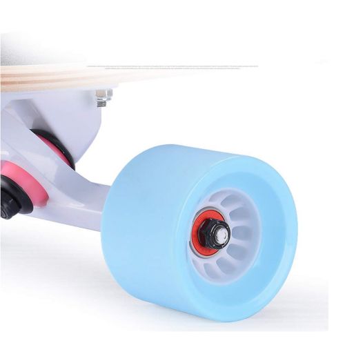  KYCD Skateboard Longboard Allrad Skateboard Anfaenger Jungen und Maedchen Pinsel Street Dance Board Teenager Professioneller Roller (Farbe : C)