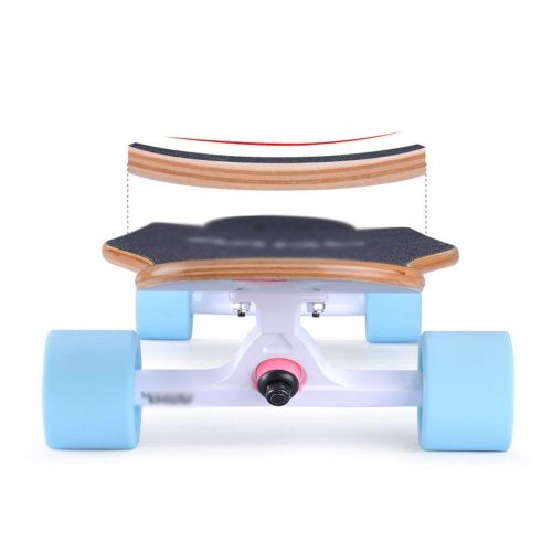  KYCD Skateboard Longboard Allrad Skateboard Anfaenger Jungen und Maedchen Pinsel Street Dance Board Teenager Professioneller Roller (Farbe : C)